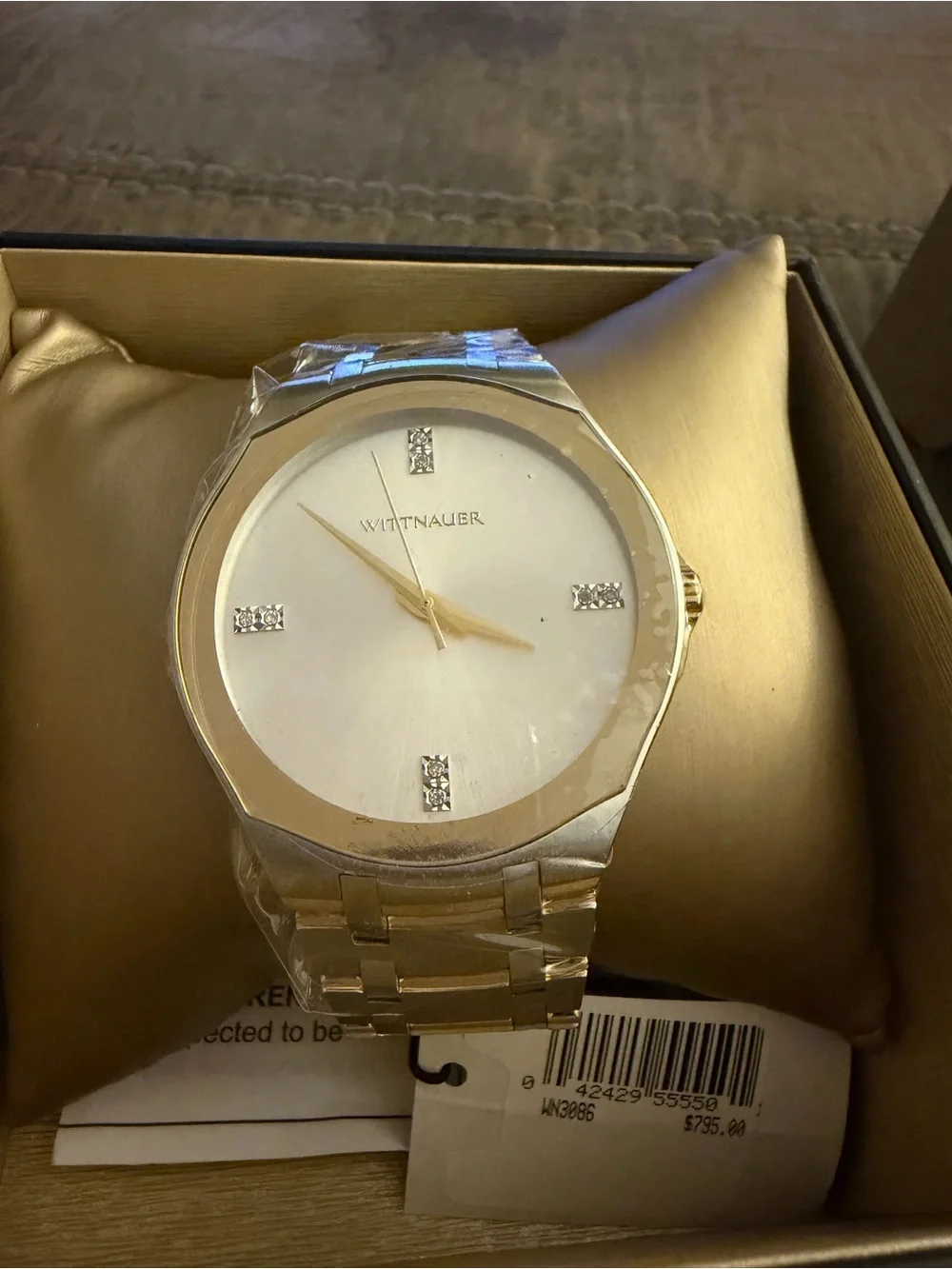 WN3086 Men’s Two-Tone Silver & Gold Quartz Watch